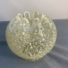 Antique Vaseline Glass 4 Inches Tall