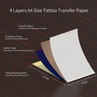 10-100pcs Tattoo Transfer Paper A4 Stencil Carbon Thermal Tracing Hectograph