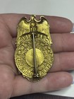 Us Dept Of Justice American Protective League Captain Badge H 1022