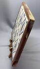 19th C Antique Dutch Delft Ceramic 6 Tiles  Wood Tray soldiers On Horses crazing