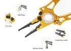 Mv A1x Locking Fishing Pliers  Aluminum Split Ring-hook Remover-line Cutter