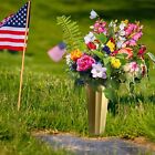 Plastic Cemetery Vases With Spikes 12 Pack Memorial Flower Vase Cemetery Deco   