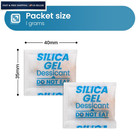 100pcs 1g Silica Gel Packets  Moisture Absorbers Desiccant Packs 1g 100pack