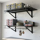 Tecspace 2-pack 2  X 4  Wall Mounted Garage Shelves  250 Lbs Capacity Each
