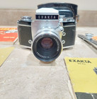 Ihagee Exakta Vx Iia 35mm Film Camera Body W  Zeiss Jena Biotar 2 58   Case