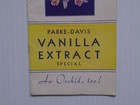 Parke Davis Vanilla Extract Special Brochure Moxham Pharmacy Johnstown Pa