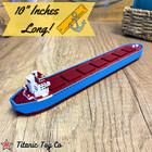 Modern Cargo Ship Model - 10-inch Bulk Carrier Replica - Maritime Industry