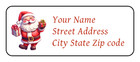 30 Christmas Personalized Return Address Labels Stickers Tags Santa