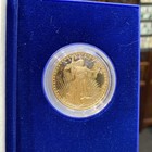 1986-w 1oz Gold Usa  50 Proof American Eagle Coin Box   Coa First Year Of Issue