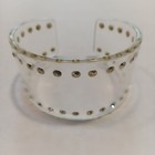 Vintage Clear Lucite Rhinestone Cuff Bracelet