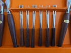 New Vintage Japan Seafood Crab Cracker Lobster Stainless Wood Cocktail Fork