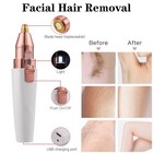 Facial Hair Remover For Women nose Trimmer Rechargeable 2-1 Pearlescent