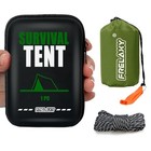  Extra-thick Emergency Tent  Compact Survival Tent With Army Green - 1 Pack