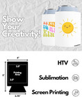 100 Pack White Blank Can Cooler Sleeves  Customizable Bulk Sublimation Insulated