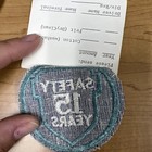 Greyhound Bus  Driver Patch  15 Safety Years  3 Inch Diameter