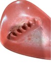 Vintage Mcm Ashtray Atomic Boomerang Melamine Resin Orange- Pink By Anholt Used