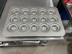 Chicago Metallic 15 Cup 7 5 Oz  Glazed Aluminized Steel Jumbo Crown Muffin Pan