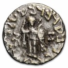 Indo Scythian Silver Drachm Azes I ii  57 Bc - 5 Ad  Vf-xf