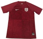 England Youth Soccer Jersey Nike Breath Unisex Away Football Shirt Red - New