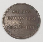 1835 Pe-10-37 Canada Prince Edward Island Ships Colonies Commerce Token Read