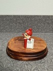 Vintage Elf Pixie Hanging On Book Figurine
