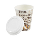 Disposable Hot Paper Coffee Cups With Lids  To Go  Leak-proof  For Hot And Cold 