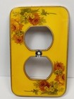 Lot Of 4 Vintage Bucklers Inc  Enamel Floral Outlet   Switch Covers