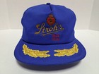 Vintage 80s Strohs Beer Racing Team Mesh Snapback Trucker Hat Cap Scrambled Eggs