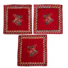 Vtg Indonesian Cotton Batik Napkin Handkerchief Javanese Wayang Mixed Lot Of 12