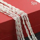 5pcs pack 925 Silver 16-30inch Water Wave Chain Necklace Fashion Women Jewelry 