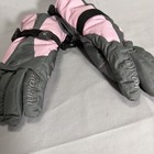 Kombi Junior Girls Colorblock Lined Winter Ski Gloves Pink Gray Black Size S