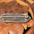 Vintage   Art Deco   Sterling Silver   Onyx Marcasite Bar Pin Brooch  