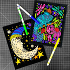 Super Pack Of 18 Fuzzy Velvet Coloring Posters  artistic Edition  - Great For Fa