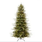 Stunning 12ft  Pre-lit Artificial Aspen Slim Noble Fir Christmas Tree     12ft