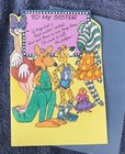 Vintage Hallmark Greeting Card To Sister Happy Birthday  - New