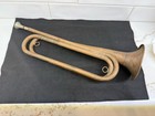 Vintage U s  Regulation Made In Usa Military Brass Bugle Without Mouthpiece