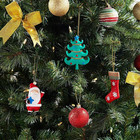Ceramic Christmas Ornaments To Paint Diy Kit - 6 Unpainted Bisque Pieces  tree  