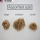 Bazic Rubber Bands  Assorted Size 2 Oz   56 70 G  Made In Usa 1-pack  Beige
