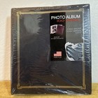 3 Ring Photo Album Self-stick With 100 Pages  50 Sheets  Black 11x10x2 5    New