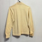 Vintage Skookum Wool Letterman Sweater Mens Small Cream Heavyweight Buttonup Usa