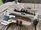 1978 Mattel Battlestar Galactica Lot Stellar Probe Colonial Viper Scarab Pilots 