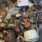 20 4 Lbs Mixed Jewelry Craft Scrap Junk Broken Lot Tangled Art Repair Repurpose