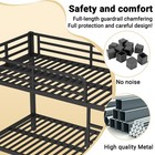 Twin Over Twin Bunk Bed Frame Heavy Duty Metal Loft Bed For Adults teens