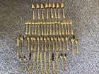 52 Echo Eterna Regal Rose Electroplated Gold Flatware 8 Six Piece Settings  4