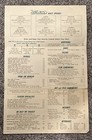 Vintage Restaurant Menu  White s Mojave Ca 1961 Area Map On Back