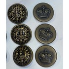 Vintage Metal Buttons Mixed Lot Gold Silver Excellent Style 32pc