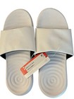 Under Armour Men s Size 9 White On White Logo Beach Summer Slides Sandals - New