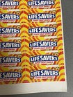 Nos 1993 Life Savers Tangy Fruit Swirls Counter Sticker Sheet 28 Labels