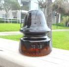Great Root Beer Amber Cd 162 Hemingray Signal Style Glass Insulator