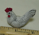 Vintage Rooster Chicken Miniature Figurine Farm Dollhouse Decor 2 In 